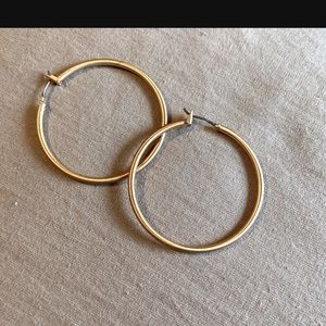 14k gold plated hoop earrings